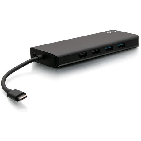 C2G USB-C 9-in-1 Dual Display Docking Station - 60W Power Supply, HDMI, Ethernet, USB, 3.5mm Audio and Power Delivery - 4K 30Hz