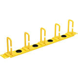 Eaton Tripp Lite Series Horizontal Cable Manager - Flexible Rings, Yellow, 1U