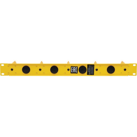Eaton Tripp Lite Series Horizontal Cable Manager - Flexible Rings, Yellow, 1U