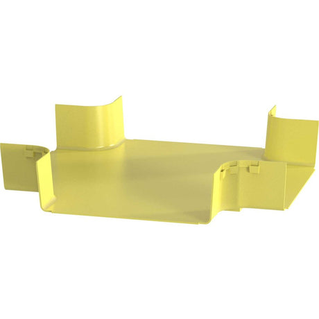Panduit FiberRunner&reg; 4-Way Cross Fitting, 12x4, Yellow