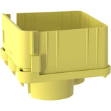 Panduit FiberRunner&reg; 2-Port Spillout, 4x4, Yellow