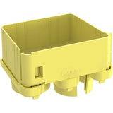 Panduit FiberRunner&reg; 2-Port Spillout, 4x4, Yellow
