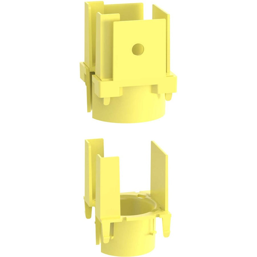 Panduit FiberRunner&reg; 1-Port Spillout, 2x2, Yellow