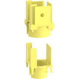 Panduit FiberRunner&reg; 1-Port Spillout, 2x2, Yellow