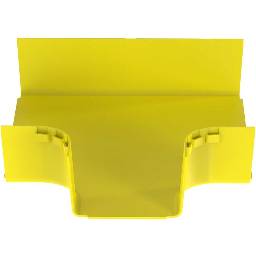 Panduit FiberRunner&reg; Horizontal Tee, 90&deg;, 12x4, Yellow