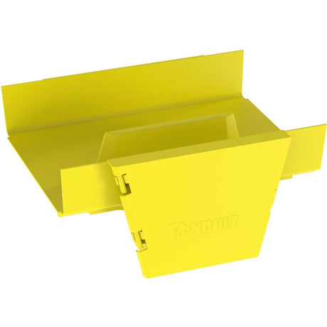 Panduit FiberRunner&reg; Vertical Tee, 90&deg;, 12x4, Yellow