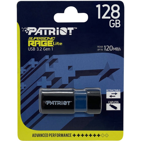Patriot Memory Supersonic Rage Lite USB 3.2 Gen 1 Flash Drives - 128GB