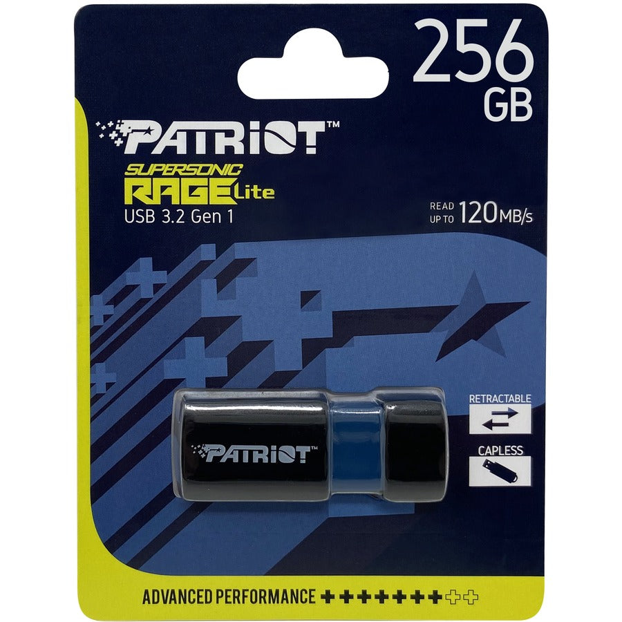 Patriot Memory Supersonic Rage Lite USB 3.2 Gen 1 Flash Drives - 256GB
