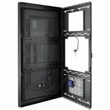 Chief Impact 50" On-Wall Kiosk - Protective Glass - Black