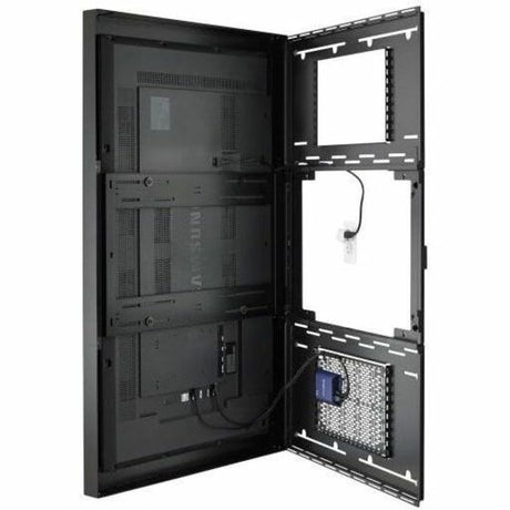 Chief Impact 50" On-Wall Kiosk - Protective Glass - Black