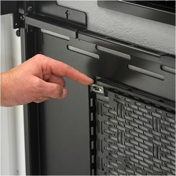 Chief Impact 50" On-Wall Kiosk - Protective Glass - Black