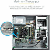 StarTech.com 10G PCIe SFP+ Card, Single SFP+ Port Network Adapter, Open SFP+ for MSA-Compliant Modules/Cables, 10 Gigabit PCIe NIC Card