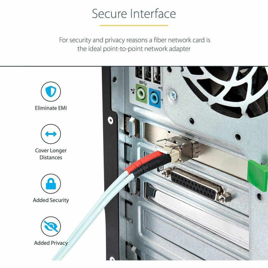 StarTech.com 10G PCIe SFP+ Card, Single SFP+ Port Network Adapter, Open SFP+ for MSA-Compliant Modules/Cables, 10 Gigabit PCIe NIC Card