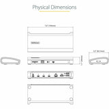 StarTech.com Thunderbolt 4 Dock, 96W Power Delivery, Single 8K / Dual Monitor 4K 60Hz, 3x TB4/USB4 ports, 4x USB-A, SD, GbE, 0.8m cable