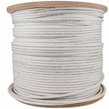 1000FT WHITE CAT6A UTP PVC