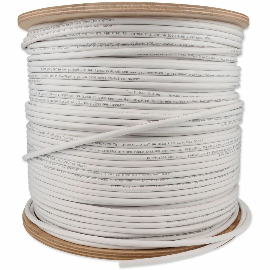 1000FT WHITE CAT6A UTP PVC