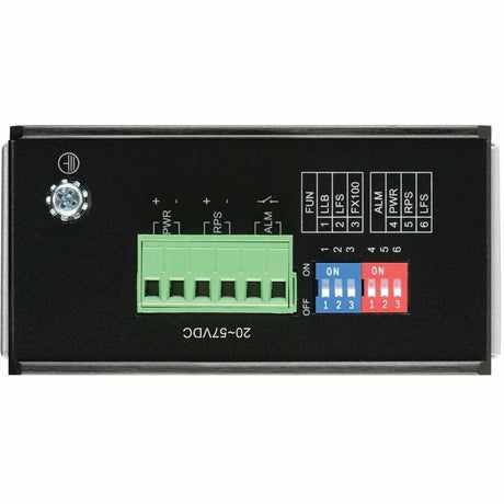 Eaton Tripp Lite Series Industrial Gigabit Fiber to Ethernet Media Converter, 10/100/1000 Mbps, RJ45/SFP, -40&deg; to 75&deg;C, DC Power, TAA