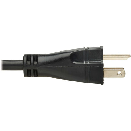 Eaton Tripp Lite Series Safe-IT Antibacterial Hospital-Grade Power Cord, 5-15P to C13 - Green Dot, 13A, 125V, 16 AWG, Black, 10 ft. (3 m)