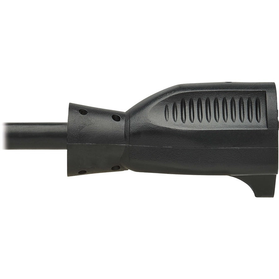 Eaton Tripp Lite Series Safe-IT Antibacterial Hospital-Grade Extension Cord, 5-15P to 5-15R - Green Dot, 13A, 125V, 16 AWG, Black, 10 ft. (3 m)