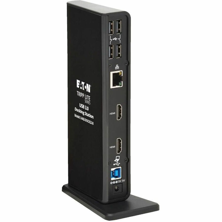 Eaton Tripp Lite Series USB-A / USB-C Dual Display Docking Station - 1080p 60 Hz HDMI, USB 3.x (5Gbps) and USB 2.0 Hub Ports, GbE