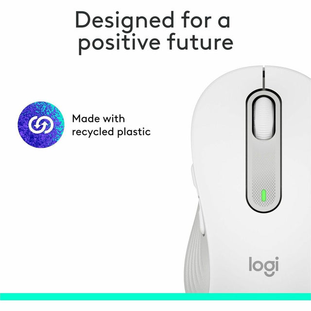 Logitech Signature M650 Wireless Mouse - For Small to Medium Sized Hands, 2-Year Battery, Silent Clicks, Off-white