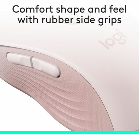 Logitech Signature M650 Wireless Mouse - For Small to Medium Sized Hands, 2-Year Battery, Silent Clicks, Rose