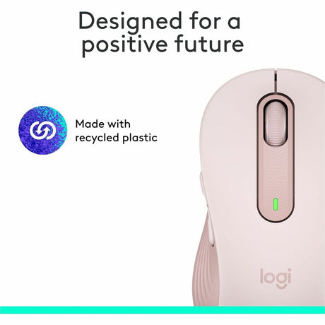 Logitech Signature M650 Wireless Mouse - For Small to Medium Sized Hands, 2-Year Battery, Silent Clicks, Rose