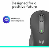 Logitech Signature M650 L Full Size Wireless Mouse - For Large Sized Hands, 2-Year Battery, Silent Clicks, Graphite