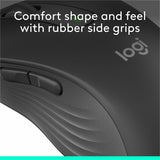 Logitech Signature M650 L Full Size Wireless Mouse - For Large Sized Hands, 2-Year Battery, Silent Clicks, Graphite