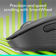 Logitech Signature M650 L Full Size Wireless Mouse - For Large Sized Hands, 2-Year Battery, Silent Clicks, Graphite