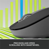 Logitech Signature M650 L for Business Wireless Mouse, For Large Sized Hands, Logi Bolt, Bluetooth, Graphite