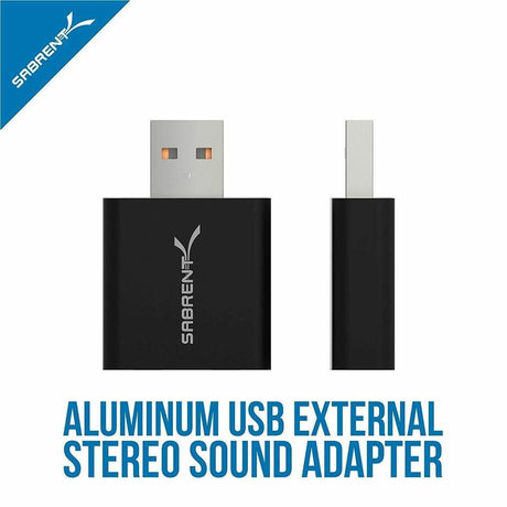 Sabrent USB Aluminum External Stereo Sound Adapter