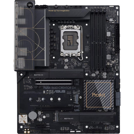 Asus ProArt B660-CREATOR D4 Desktop Motherboard - Intel B660 Chipset - Socket LGA-1700 - Intel Optane Memory Ready - ATX