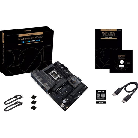 Asus ProArt B660-CREATOR D4 Desktop Motherboard - Intel B660 Chipset - Socket LGA-1700 - Intel Optane Memory Ready - ATX