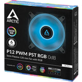 Arctic P12 PWM PST RGB 0dB Semi-Passive 120 mm Case Fan with RGB - 1 Pack