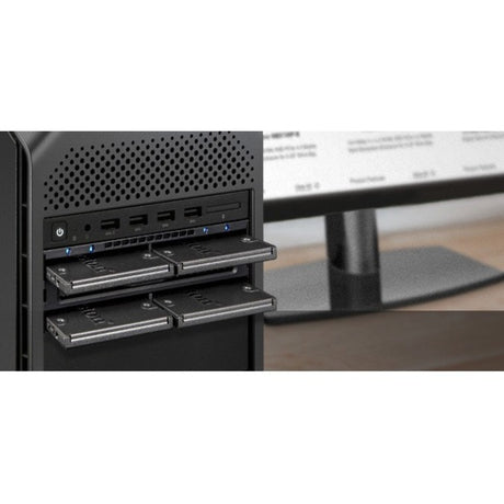 Icy Dock FlexiDOCK MB024SP-B Drive Enclosure 12Gb/s SAS, SATA/600 - Serial ATA/600 Host Interface External - Black