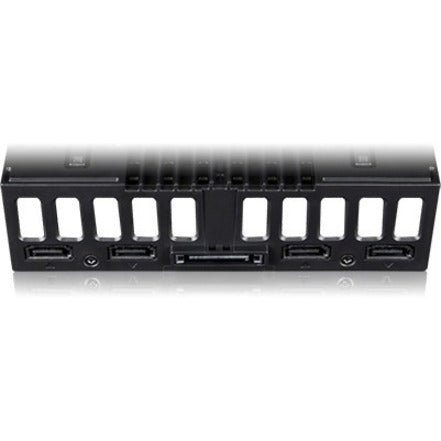 Icy Dock FlexiDOCK MB024SP-B Drive Enclosure 12Gb/s SAS, SATA/600 - Serial ATA/600 Host Interface External - Black