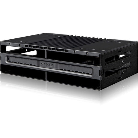 Icy Dock FlexiDOCK MB024SP-B Drive Enclosure 12Gb/s SAS, SATA/600 - Serial ATA/600 Host Interface External - Black