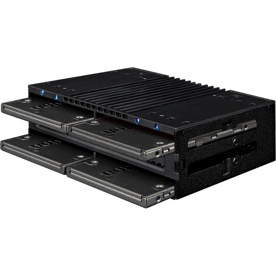 Icy Dock FlexiDOCK MB024SP-B Drive Enclosure 12Gb/s SAS, SATA/600 - Serial ATA/600 Host Interface External - Black
