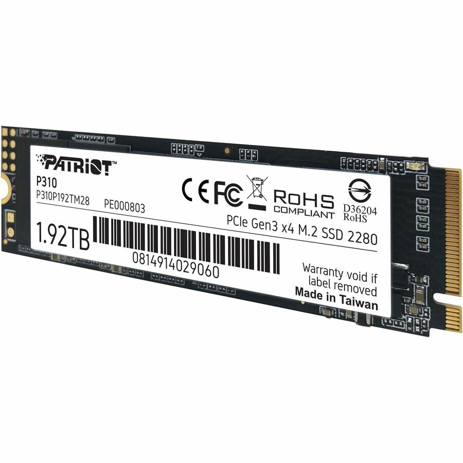 Patriot Memory P310 1.92 TB Solid State Drive - M.2 2280 Internal - PCI Express NVMe (PCI Express NVMe 3.0 x4)