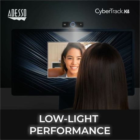 Adesso CyberTrack K4 Webcam - 8 Megapixel - 30 fps - USB 2.0 - 1 Each