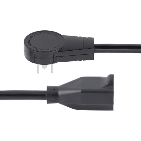 StarTech.com 3ft Power Extension Cord, Rotating Flat Plug Extension Cord, NEMA 5-15P to NEMA 5-15R Cable, 16 AWG, 125V/15A