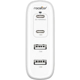 Rocstor 100W 4-Port Smart USB-C Power AC Adapter Charger