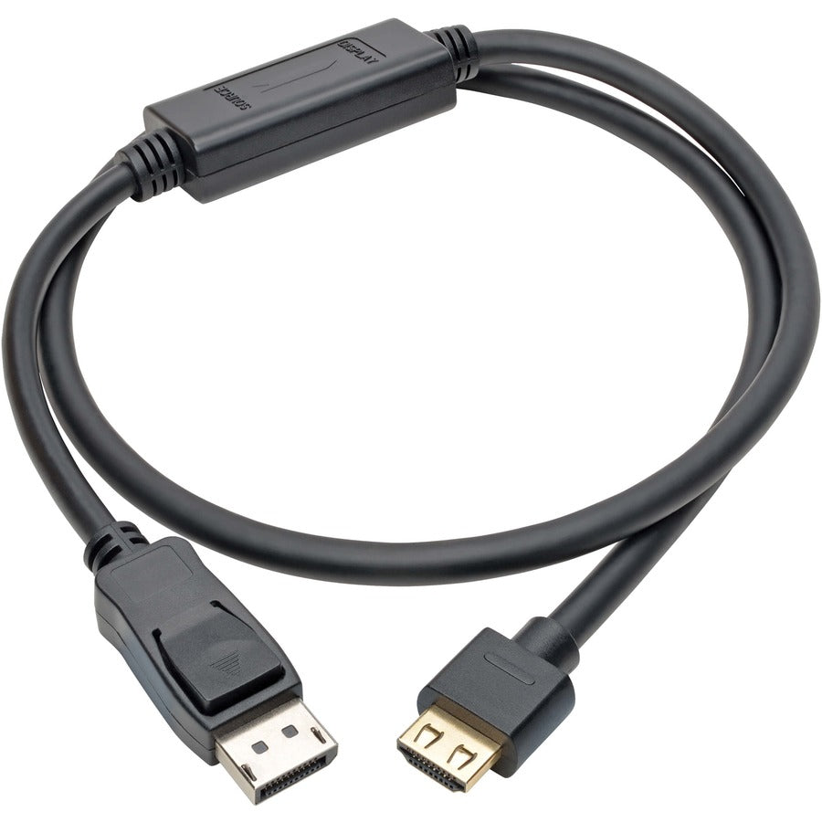Eaton Tripp Lite Series DisplayPort 1.4 to HDMI Active Adapter Cable (M/M), 4K 60 Hz, 4:4:4, HDR, HDCP 2.2, 3 ft. (0.9 m), TAA