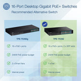 18-Port Gigabit PoE+ Switch