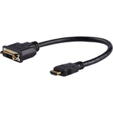 StarTech.com 8in (20cm) HDMI to DVI Adapter, DVI-D to HDMI (1920x1200p), 10 Pack, HDMI Male to DVI-D Female Cable, HDMI to DVI Cord, Black