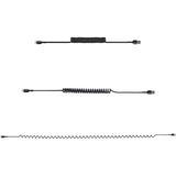 StarTech.com 1m (3ft) USB to Lightning Cable, MFi Certified, Coiled iPhone Charger Cable, Black, Durable TPE Jacket Aramid Fiber