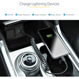 StarTech.com 50cm / 20in USB C to Lightning Cable, MFi Certified, Coiled iPhone Charger Cable, Black, TPE Jacket Aramid Fiber