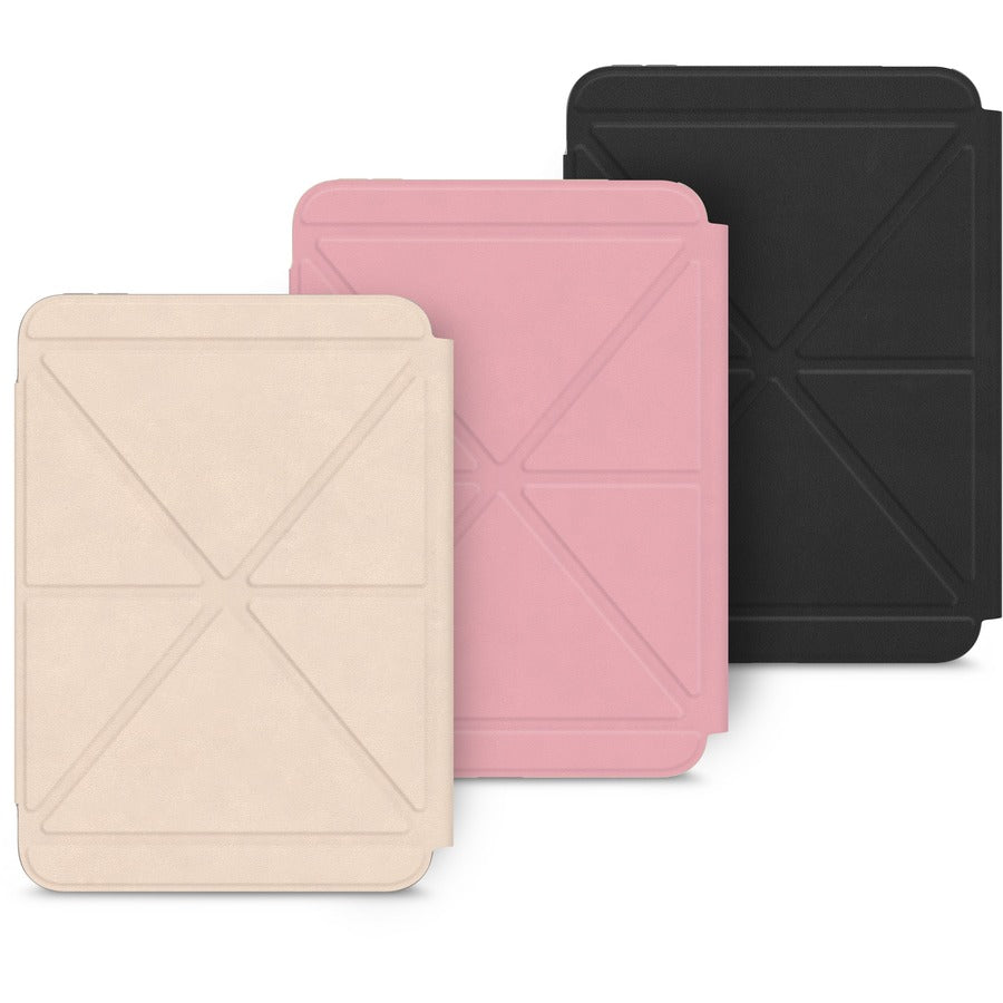 Moshi VersaCover Carrying Case Apple iPad mini (6th Generation) Tablet - Charcoal Black