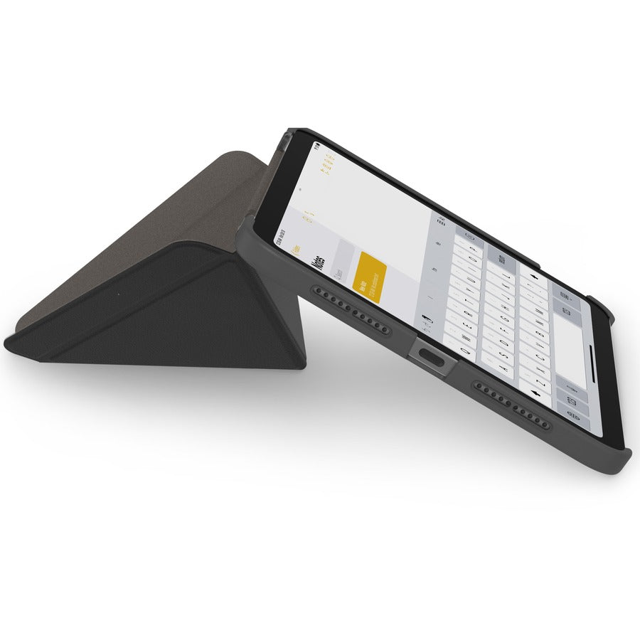 Moshi VersaCover Carrying Case Apple iPad mini (6th Generation) Tablet - Charcoal Black